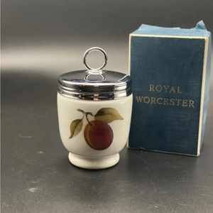 Vintage Royal Worcester 3.5" Porcelain Egg Coddler Cup, made in England